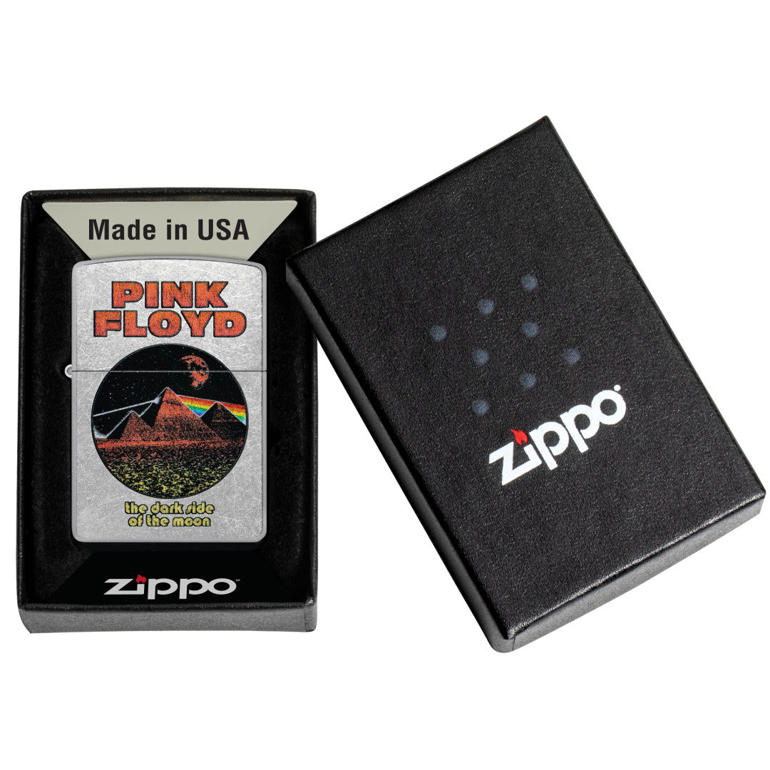 Zippo Pink Floyd Pyramids Design Street Chrome Windproof Lighter