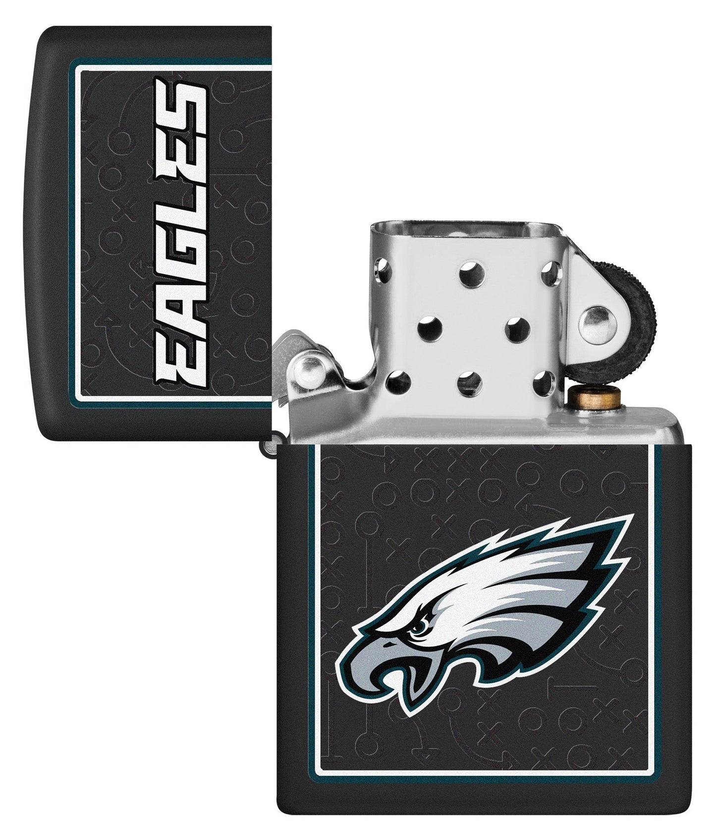 Zippo NFL Philadelphia Eagles Playbook Design Black Matte Windproof Lighter