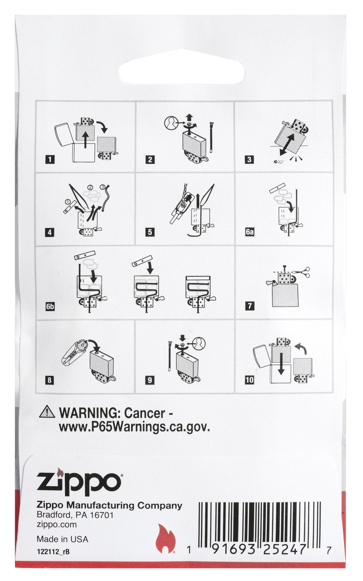 Zippo Cotton Felt Replacement Kit