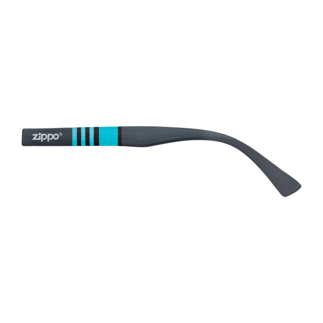 Zippo Striped Temple Reading Glasses - Blue