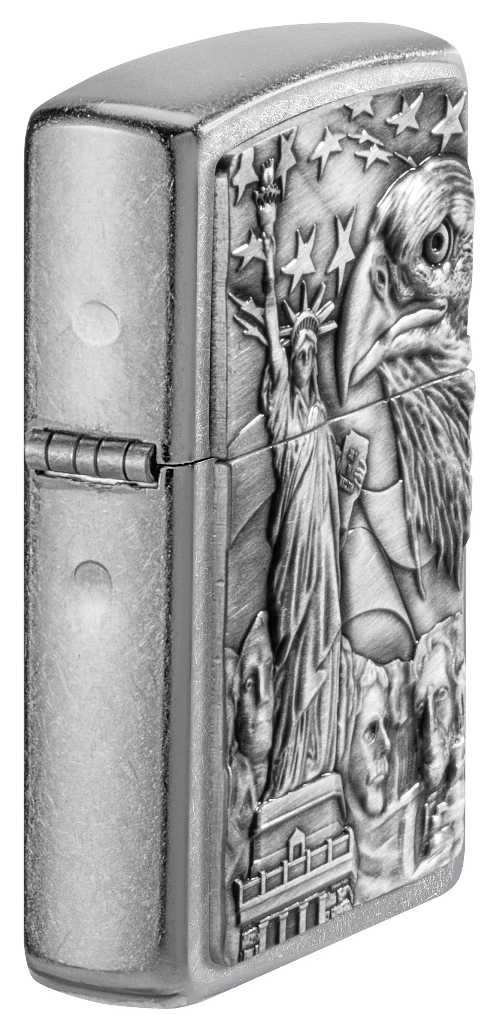 Zippo American Icons Emblem Street Chrome Windproof Lighter