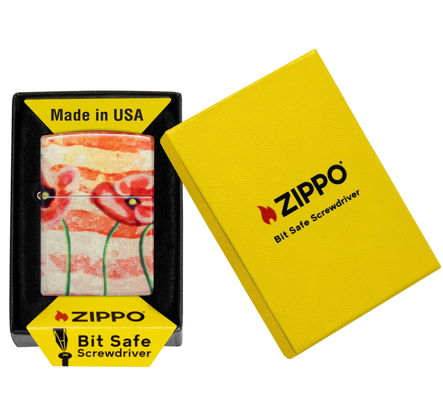 Zippo American Poppie 540 Fusion Windproof Pocket Lighter