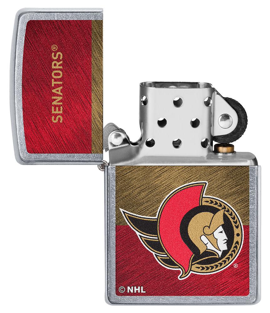 Zippo Ottawa Senators® Icon Design Street Chrome Windproof Lighter