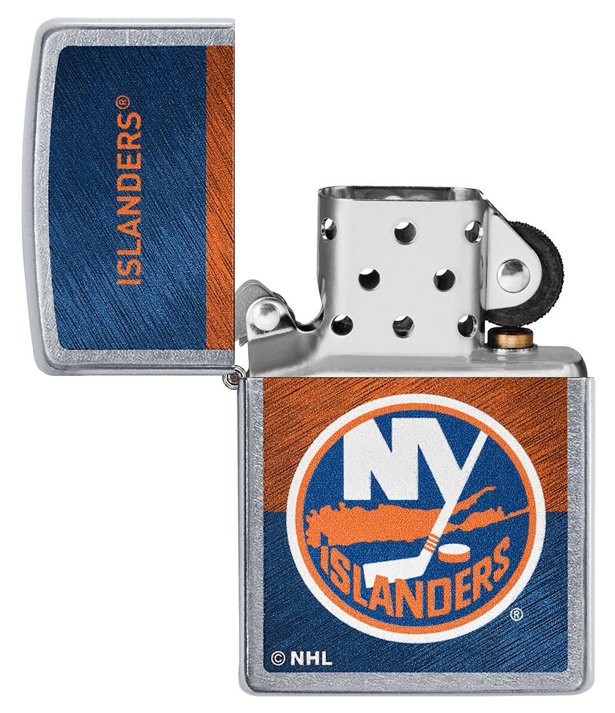 Zippo New York Islanders® Icon Design Street Chrome Windproof Lighter