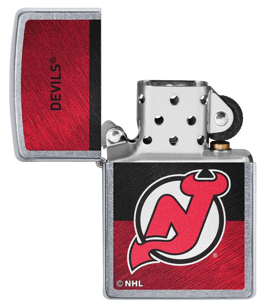 Zippo New Jersey Devils® Icon Design Street Chrome Windproof Lighter