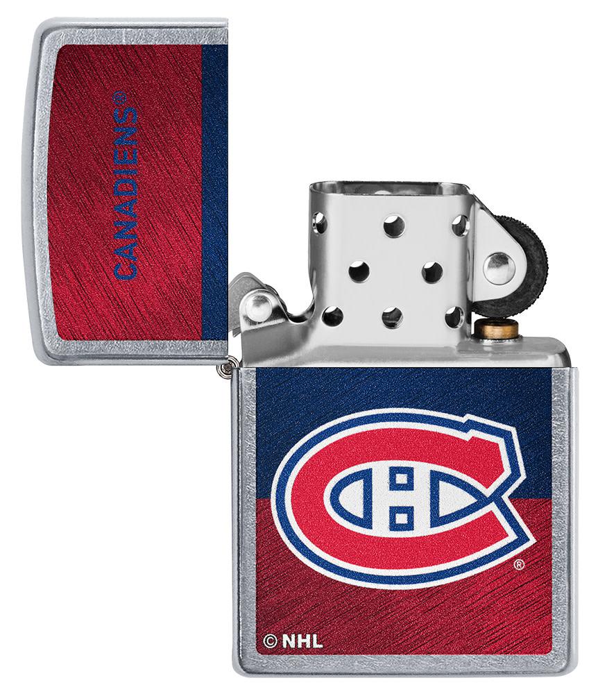 Zippo Montreal Canadiens® Icon Design Street Chrome Windproof Lighter