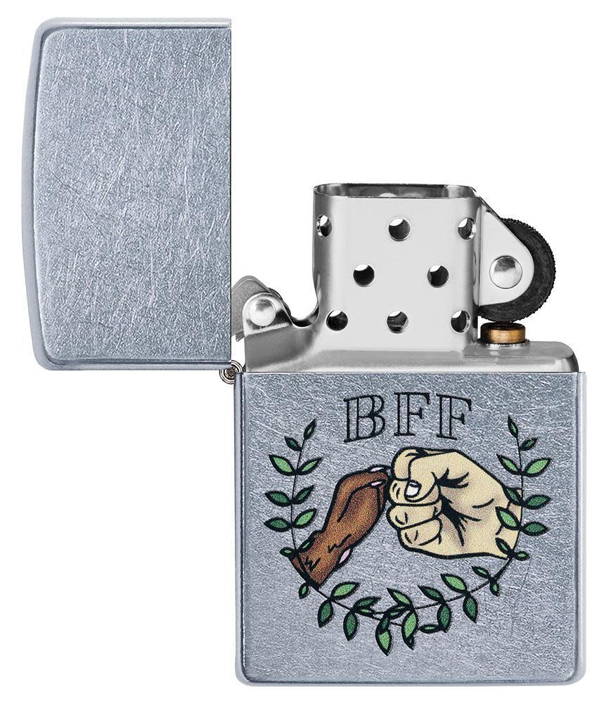 Zippo Paw Bump Design Street Chrome Windproof Lighter