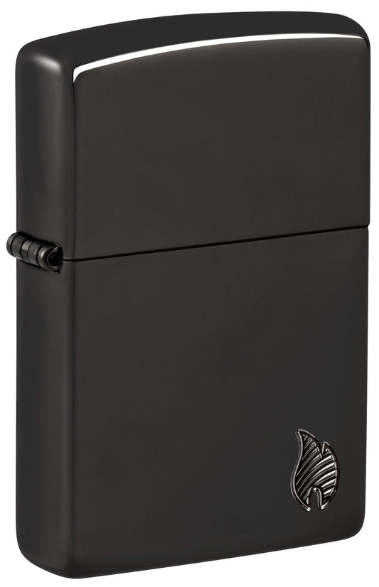 Zippo Armor® Series Flame High Polish Black Windproof Lighter