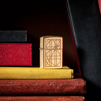Zippo Golden Ratio Armor® High Polish Brass Windproof Lighter
