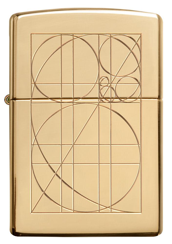 Zippo Golden Ratio Armor® High Polish Brass Windproof Lighter
