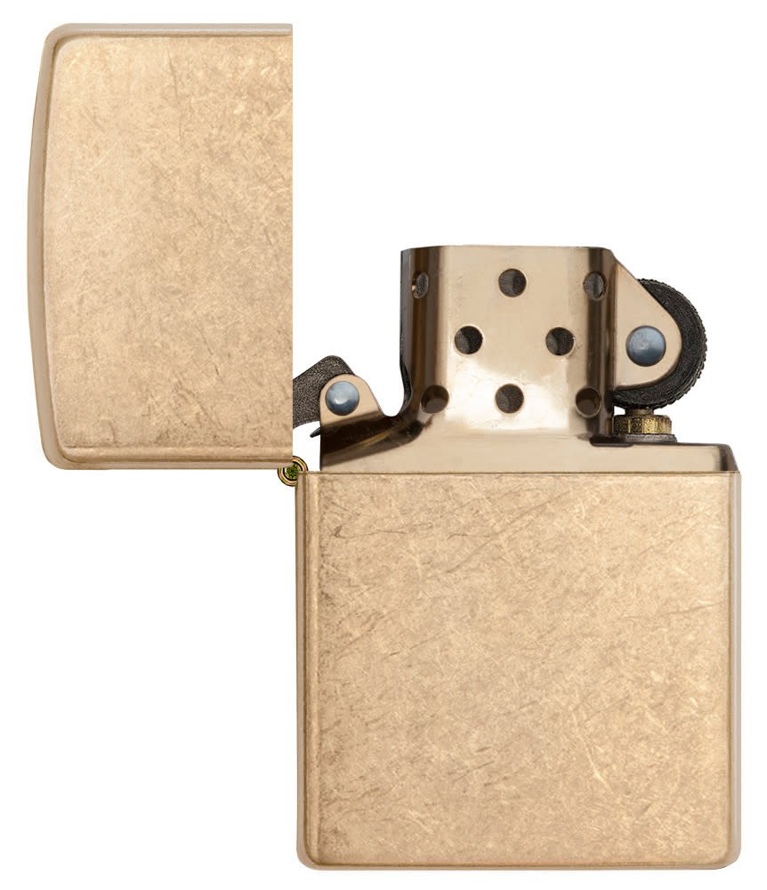 Zippo Armor® Tumbled Brass Windproof Lighter