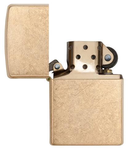 Zippo Armor® Tumbled Brass Windproof Lighter