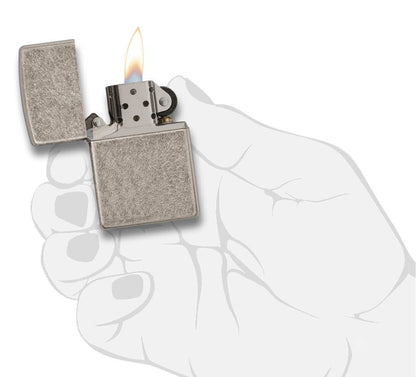 Zippo Armor® Antique Silver Plate Windproof Lighter