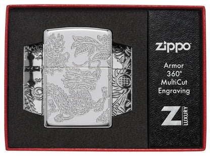 Zippo Armor® Dragon and Phoenix Design Windproof Lighter