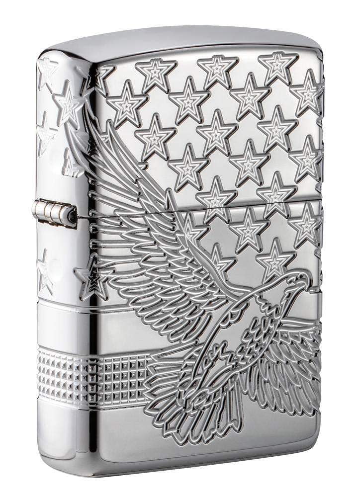 Zippo High Polish Chrome Eagle
