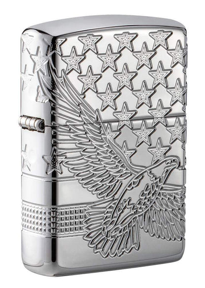 Zippo High Polish Chrome Eagle