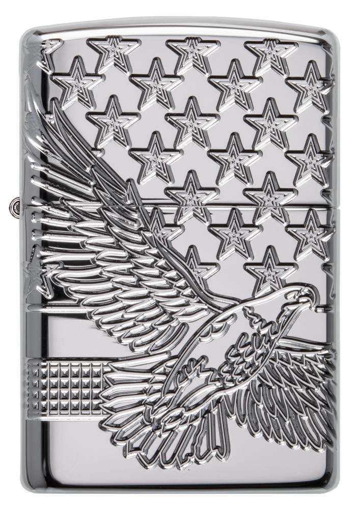 Zippo High Polish Chrome Eagle