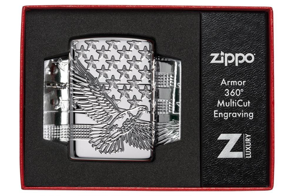 Zippo High Polish Chrome Eagle