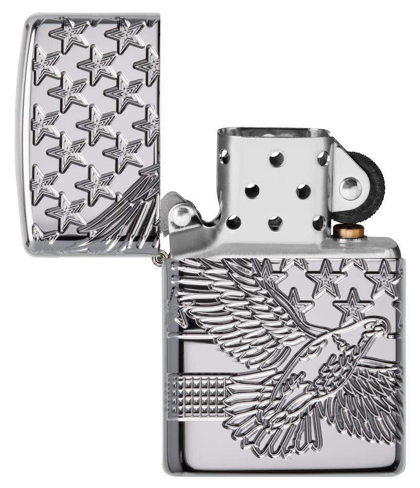 Zippo High Polish Chrome Eagle