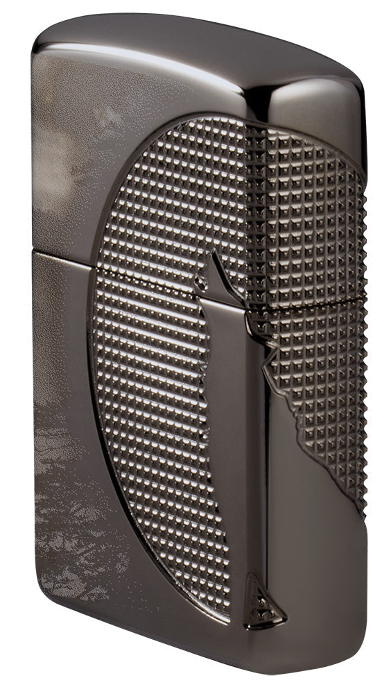 Zippo Wolf Design Armor® Black Ice® Windproof Lighter