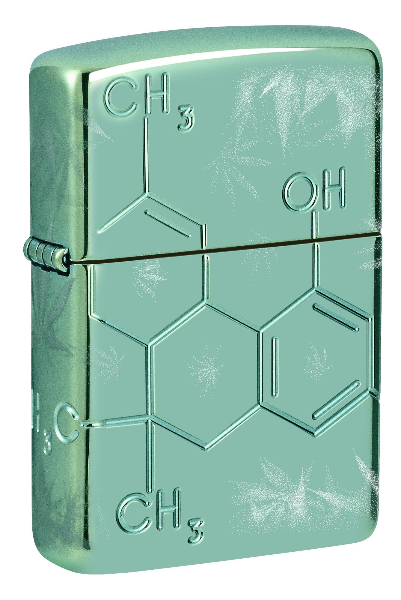 Zippo Cannabis Compound Design Armor® High Polish Green Windproof Lighter