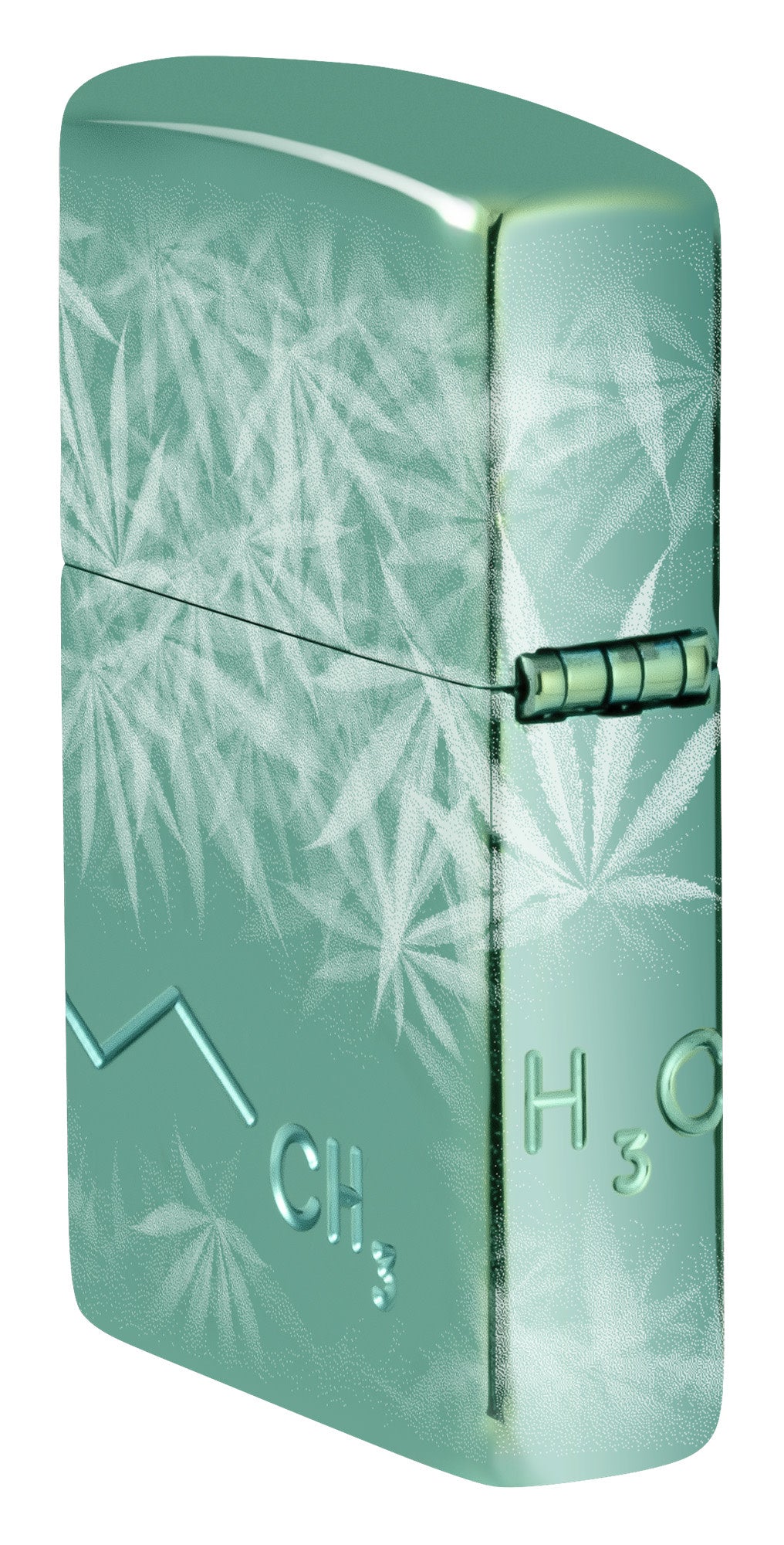 Zippo Cannabis Compound Design Armor® High Polish Green Windproof Lighter