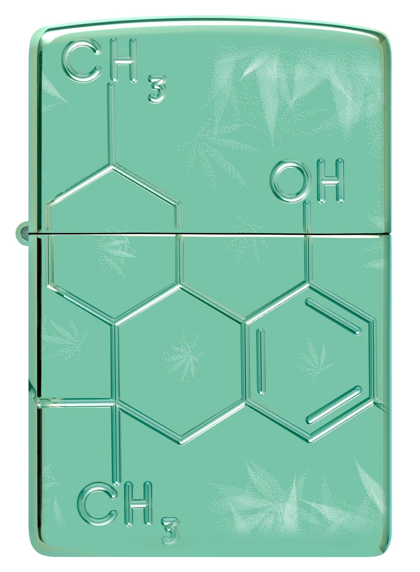 Zippo Cannabis Compound Design Armor® High Polish Green Windproof Lighter