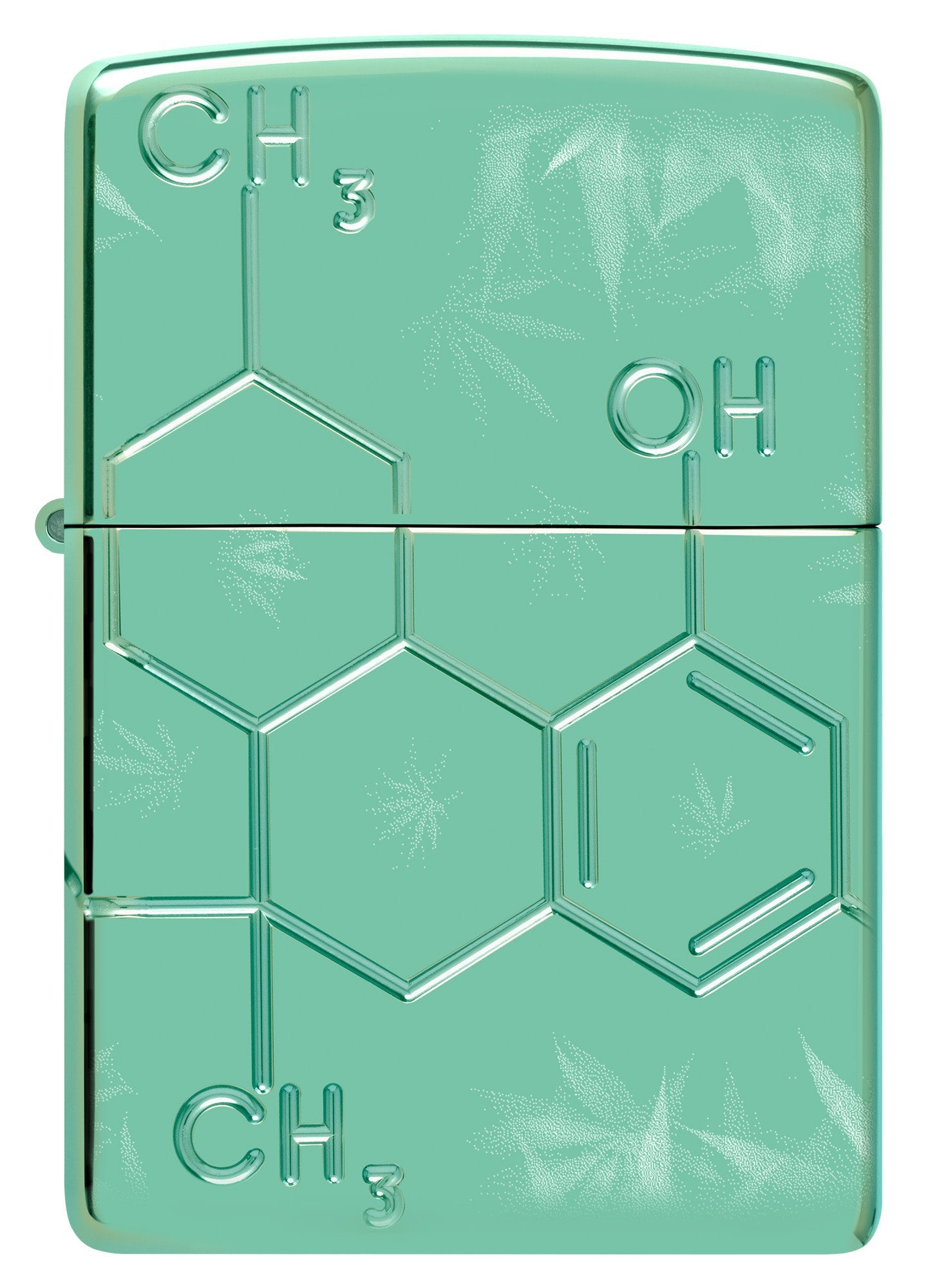 Zippo Cannabis Compound Design Armor® High Polish Green Windproof Lighter