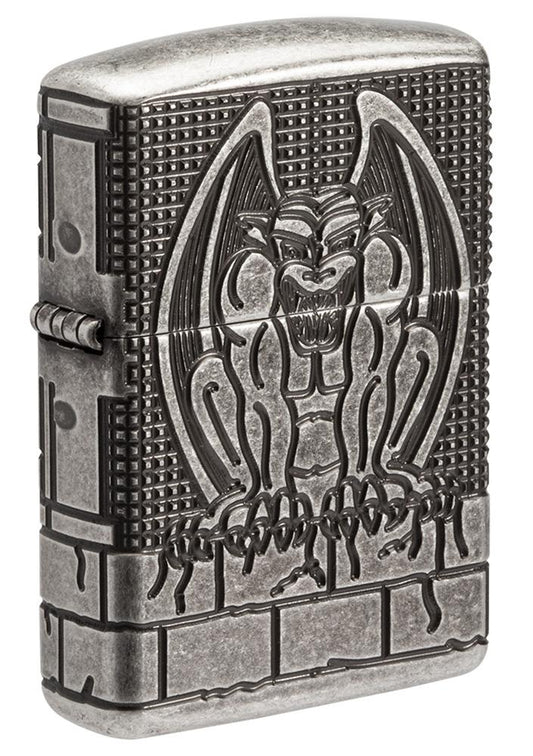Zippo Armor® Antique Silver Gargoyle Windproof Lighter
