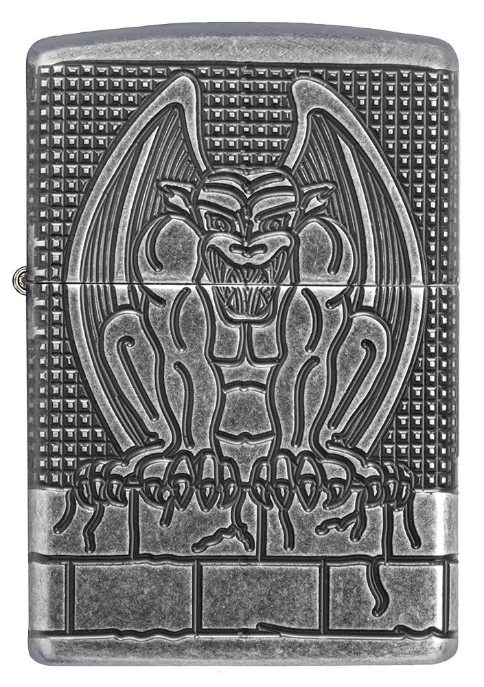 Zippo Armor® Antique Silver Gargoyle Windproof Lighter