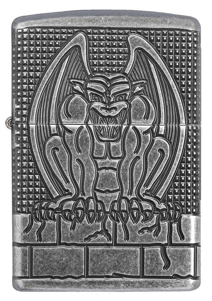 Zippo Armor® Antique Silver Gargoyle Windproof Lighter