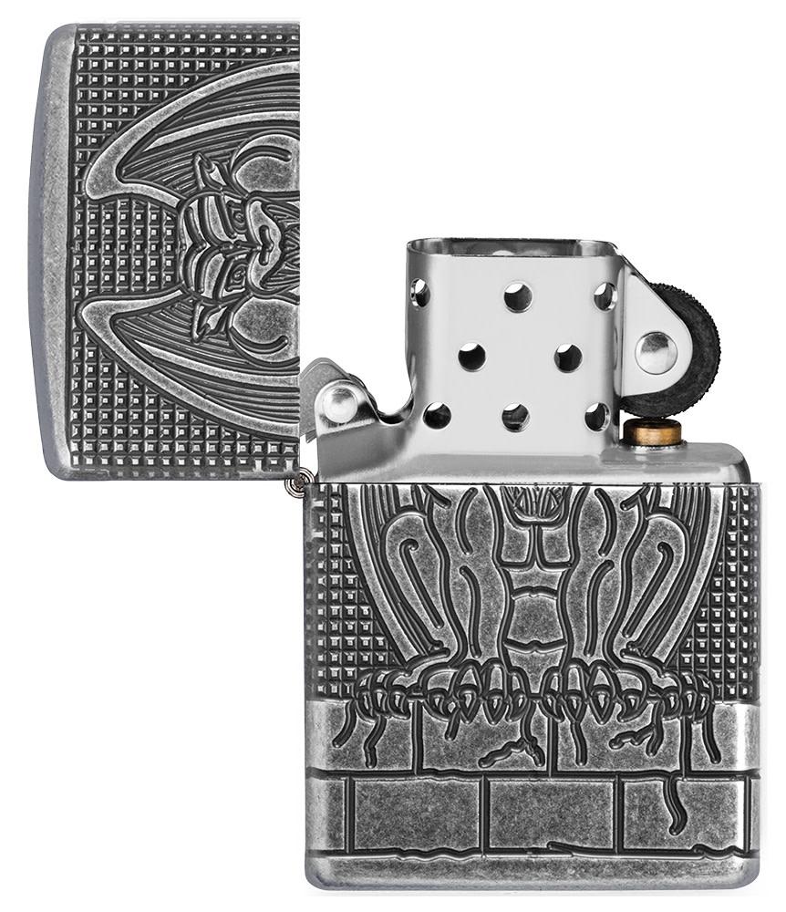 Zippo Armor® Antique Silver Gargoyle Windproof Lighter