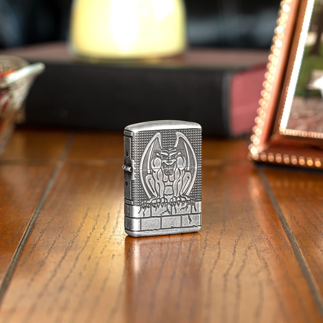 Zippo Armor® Antique Silver Gargoyle Windproof Lighter