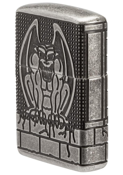Zippo Armor® Antique Silver Gargoyle Windproof Lighter