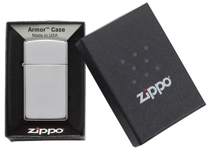 Zippo Slim® Armor® High Polish Chrome Lighter
