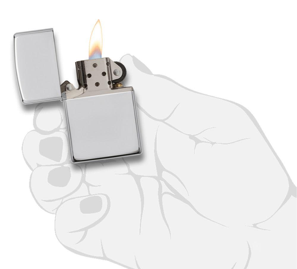 Zippo Armor® High Polish Sterling Silver Windproof Lighter