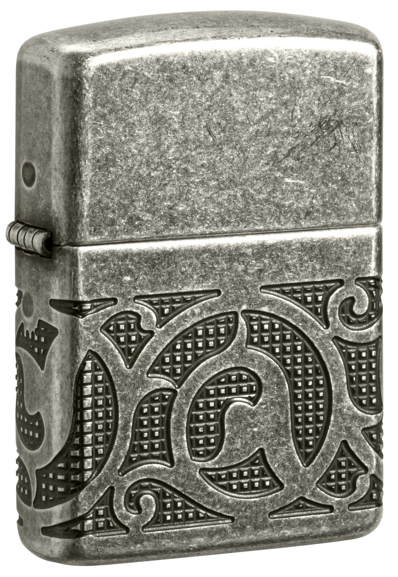Zippo Pattern Armor Antique Silver Windproof Lighter
