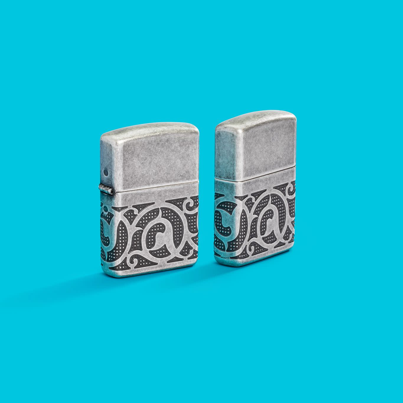 Zippo Pattern Armor Antique Silver Windproof Lighter