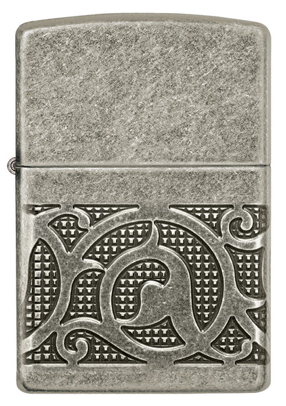 Zippo Pattern Armor Antique Silver Windproof Lighter