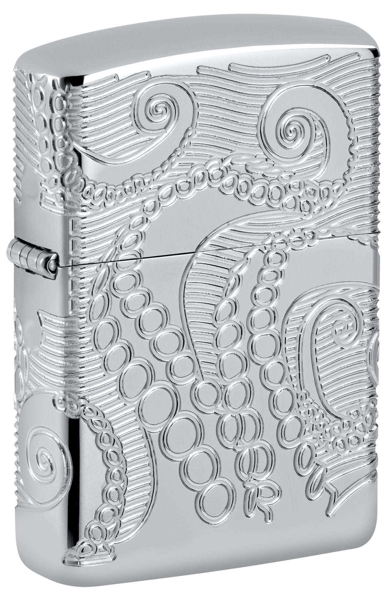 Zippo Tentacles Design Armor® High Polish Chrome Windproof Lighter