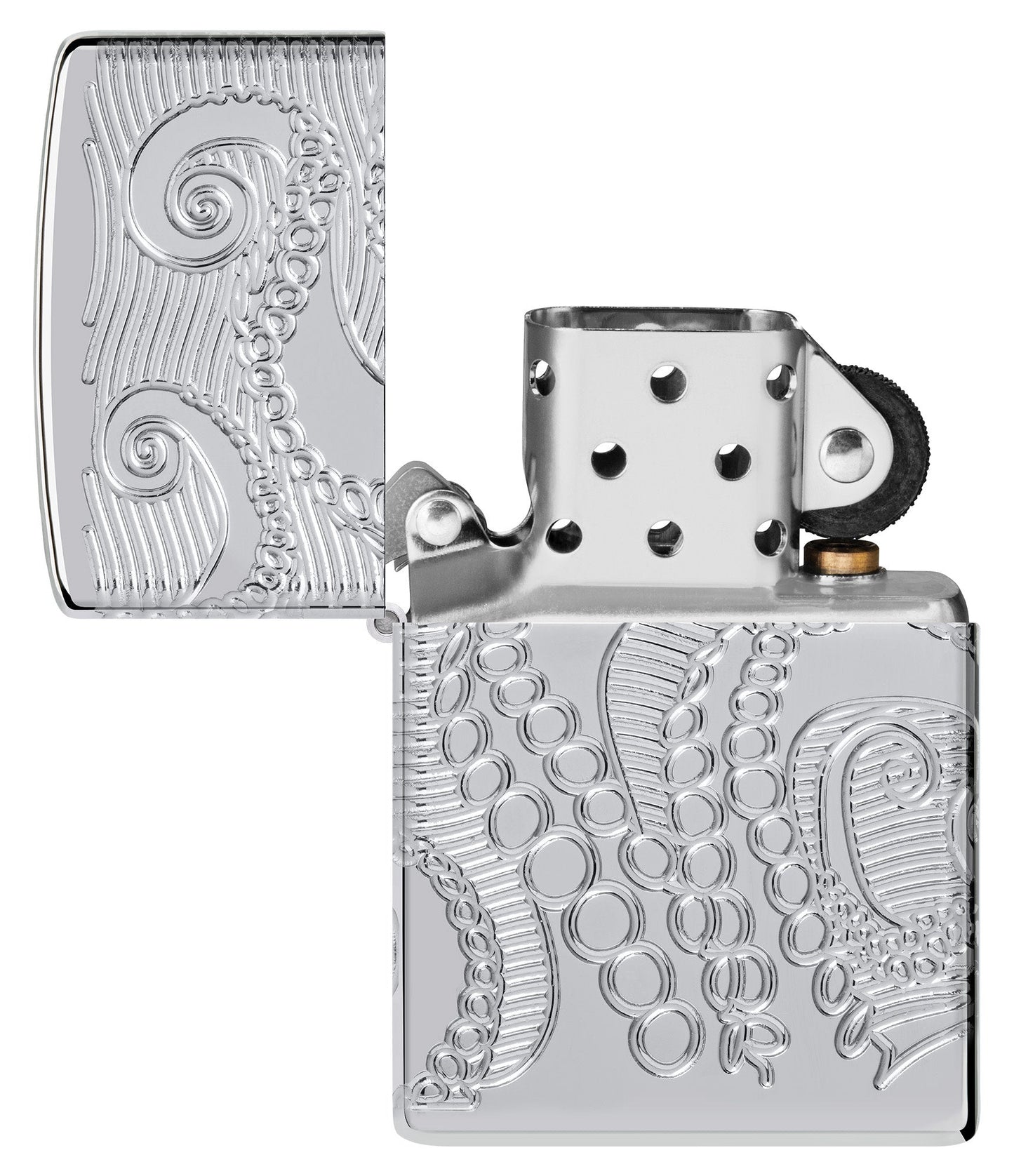Zippo Tentacles Design Armor® High Polish Chrome Windproof Lighter
