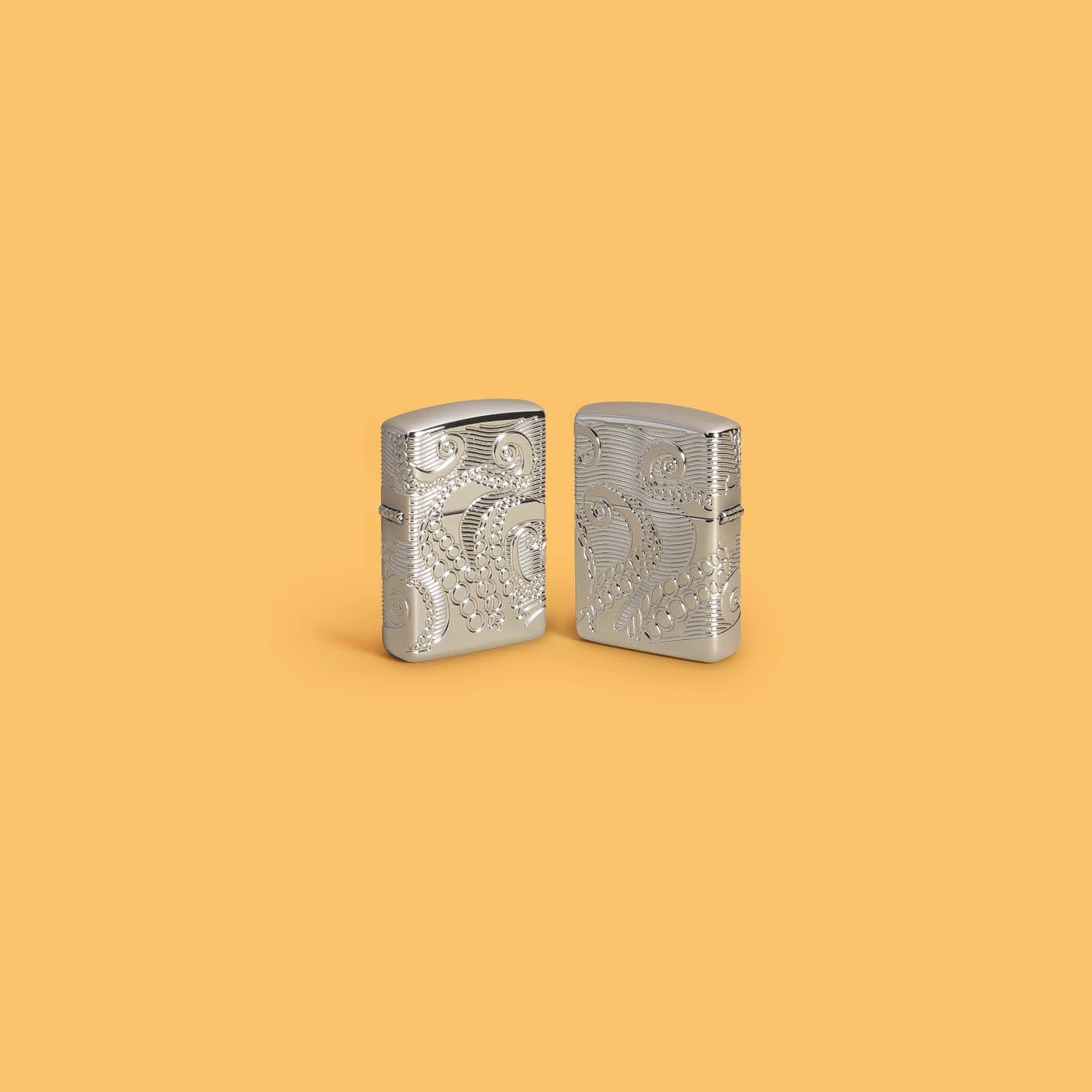 Zippo Tentacles Design Armor® High Polish Chrome Windproof Lighter