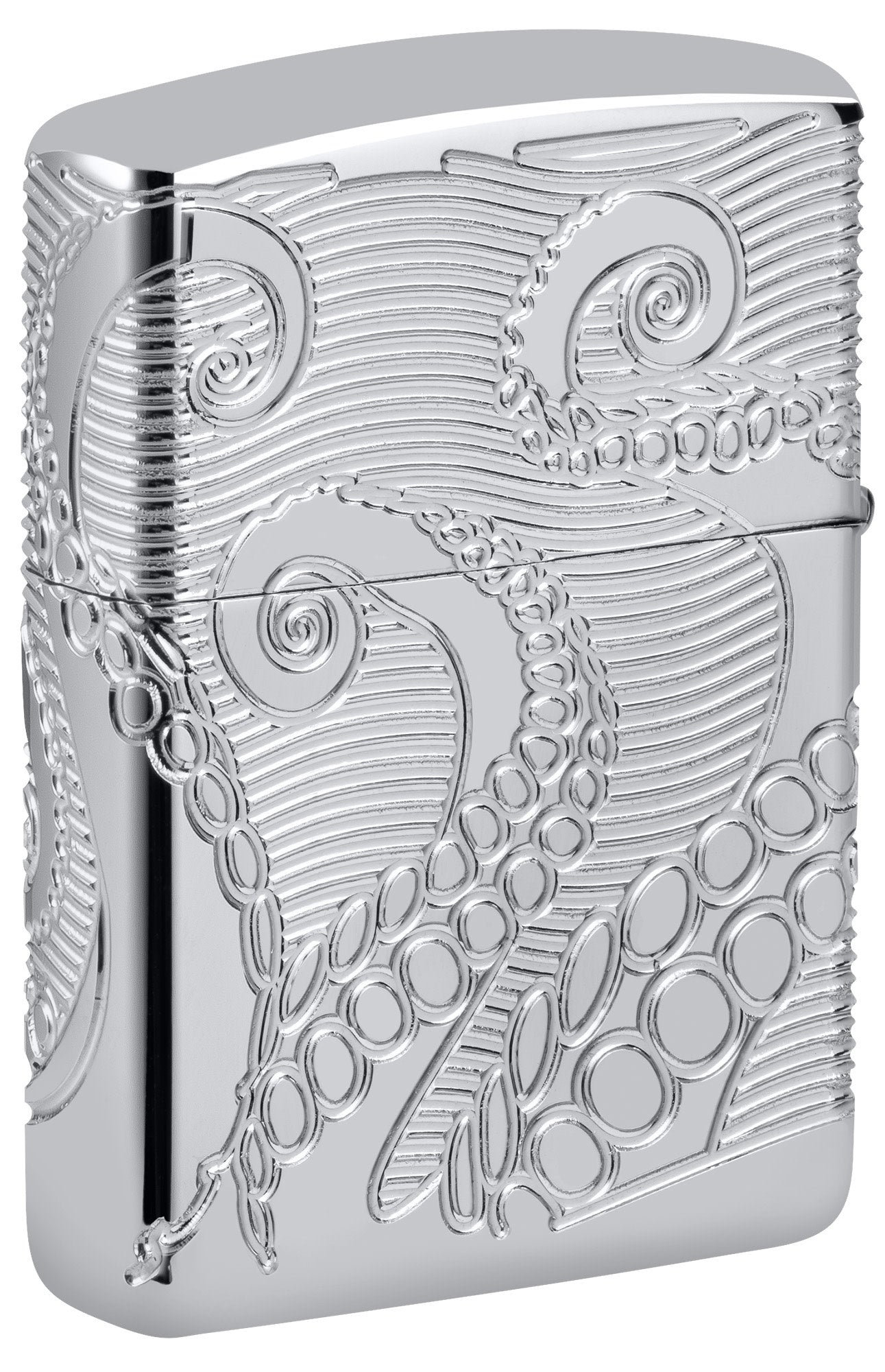 Zippo Tentacles Design Armor® High Polish Chrome Windproof Lighter