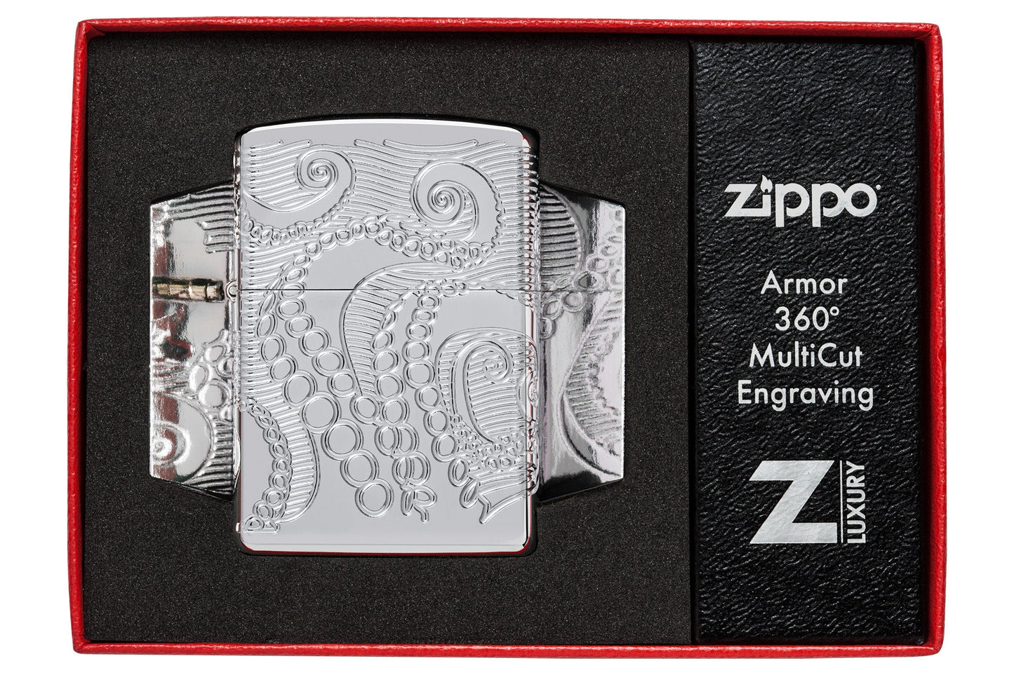 Zippo Tentacles Design Armor® High Polish Chrome Windproof Lighter