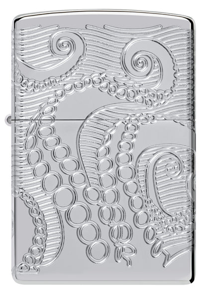 Zippo Tentacles Design Armor® High Polish Chrome Windproof Lighter