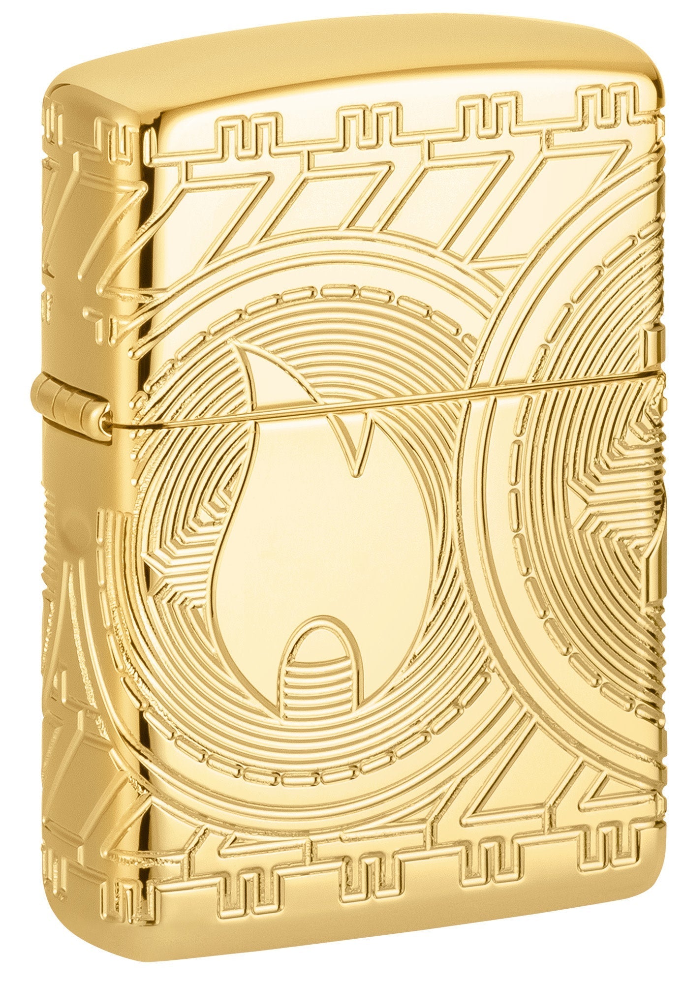 Zippo Currency Design Armor® High Polish Gold Windproof Lighter