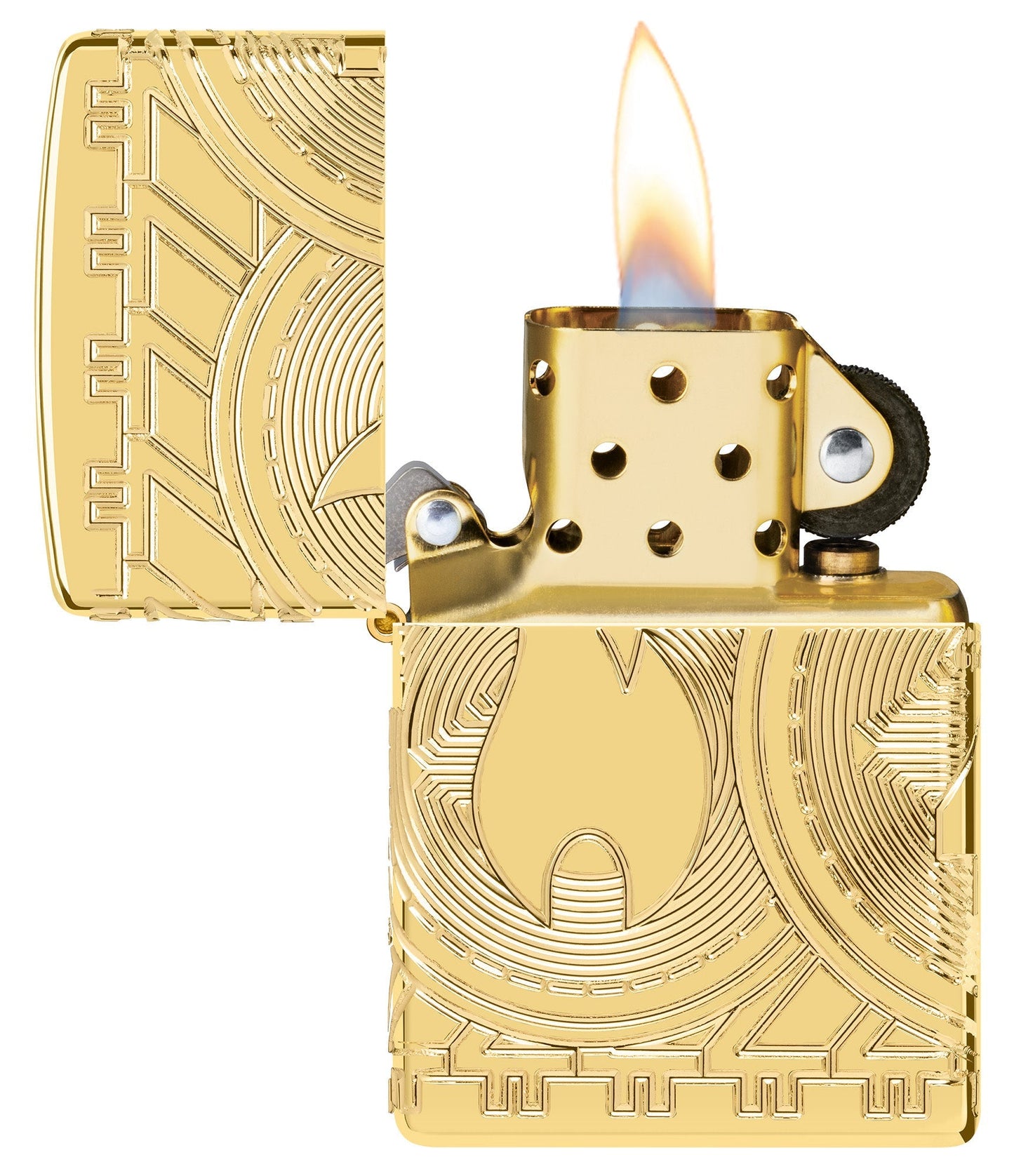Zippo Currency Design Armor® High Polish Gold Windproof Lighter