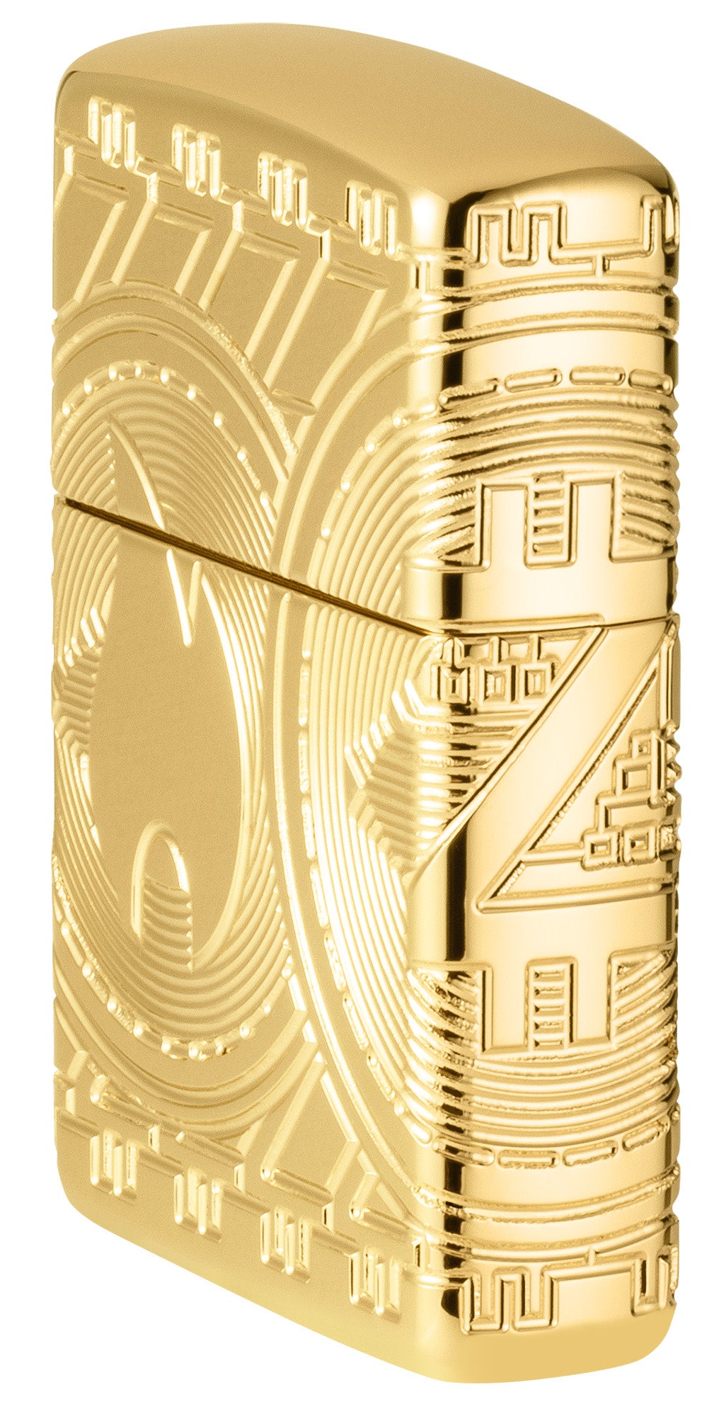 Zippo Currency Design Armor® High Polish Gold Windproof Lighter