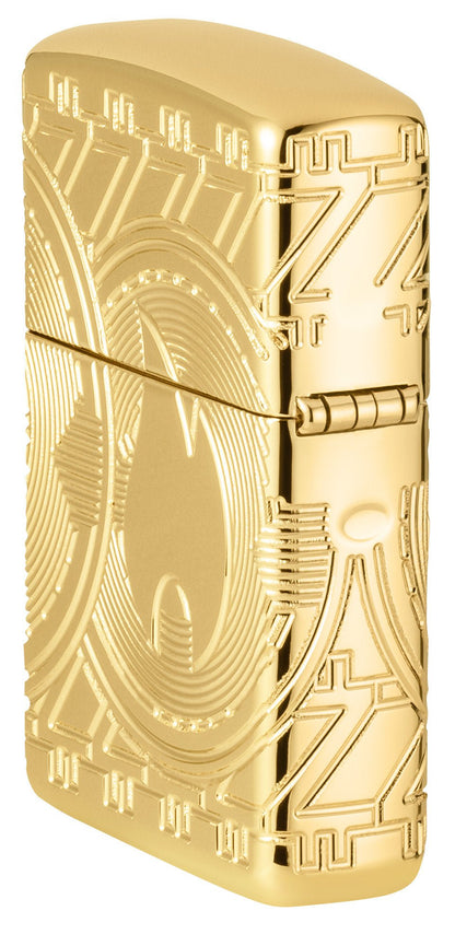 Zippo Currency Design Armor® High Polish Gold Windproof Lighter