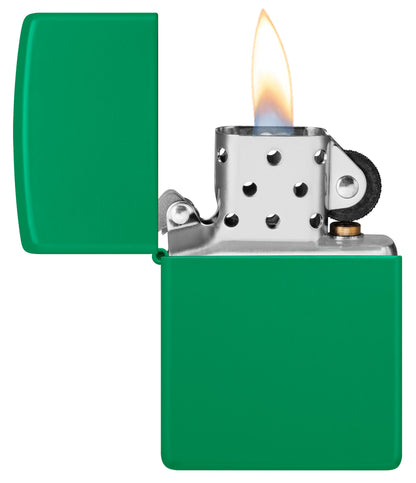 Zippo Grass Green Matte Classic Windproof Lighter